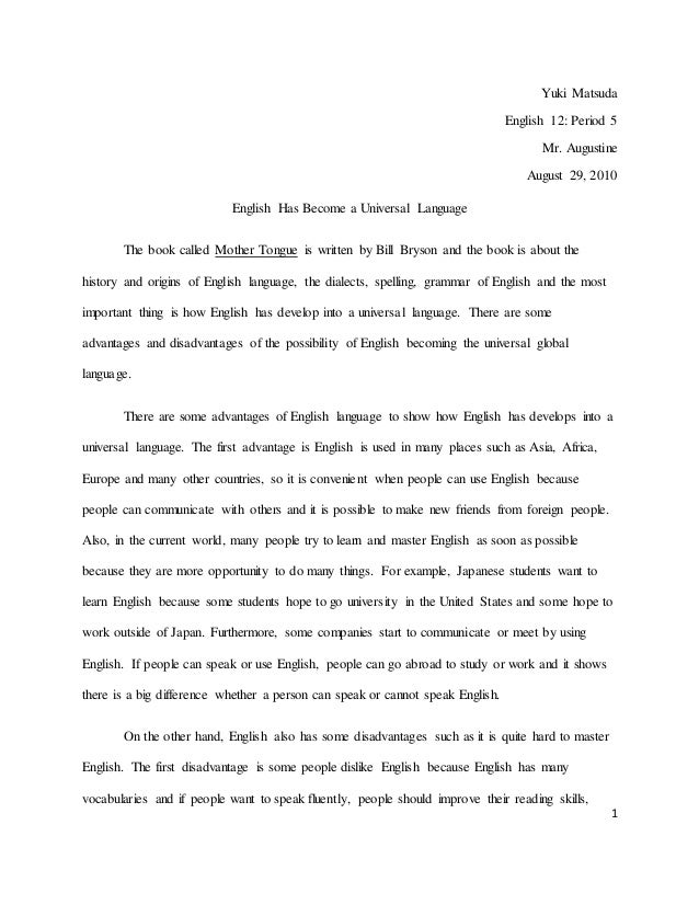 Essay on importance of mother tongue in education